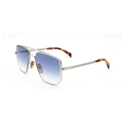 David Beckham Men's 60 Mm Blue Sunglasses In Multi