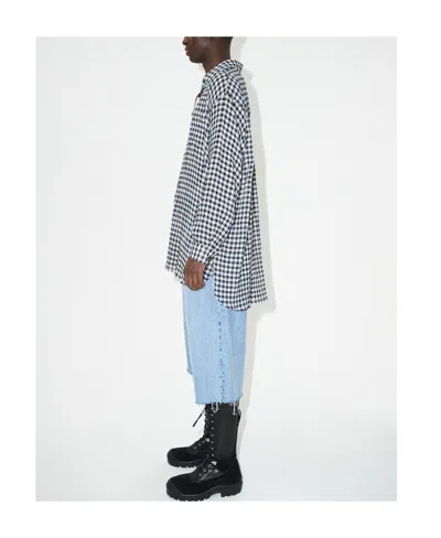 Our Legacy Darling Checkerboard-print Shirt In Black