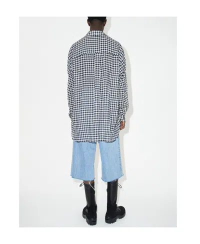 Our Legacy Darling Checkerboard-print Shirt In Black