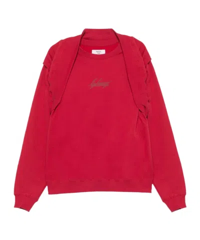 Martine Rose Red Celebration Sweatshirt In Red
