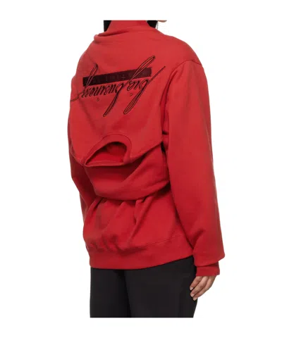 Martine Rose Red Celebration Sweatshirt In Red