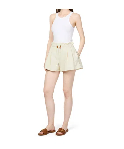 Moncler Elastic Waist Shorts In Neutral
