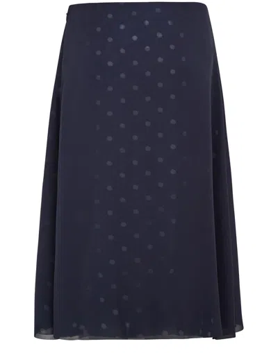 Acne Studios Iranee Polka Dot Sheer Midi Skirt