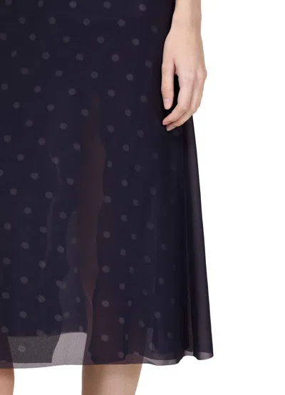 Acne Studios Iranee Polka Dot Sheer Midi Skirt