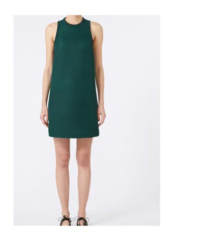 Max Mara Didone Dark Green Jersey Dress In Green