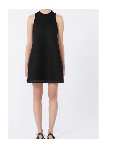 Max Mara Flared Technical Mesh Dress