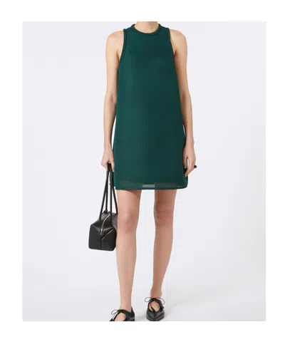 Max Mara Didone Dark Green Jersey Dress In Green