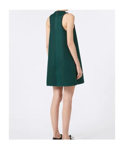 Max Mara Didone Dark Green Jersey Dress In Green
