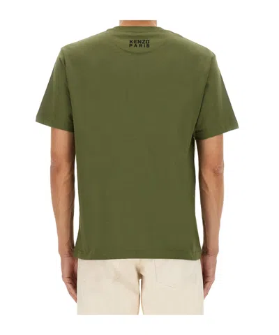Kenzo Cotton T-shirt In Green