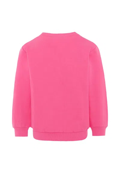 Balmain Logo-print Sweatshirt In Pink