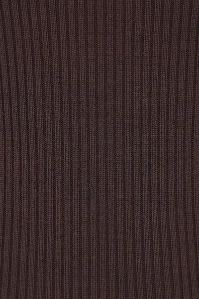 Rick Owens Ribbed Open-back Top In Nude