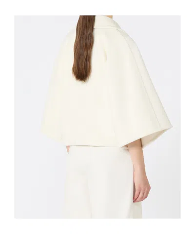Max Mara Wool And Cashmere Cropped Jacket In Neutral