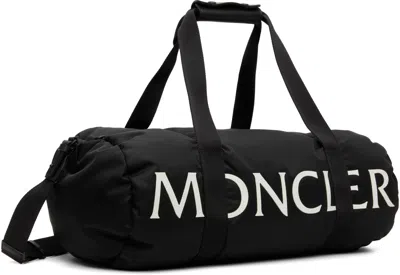Moncler Black Duddle Gym Weekender Duffle Bag