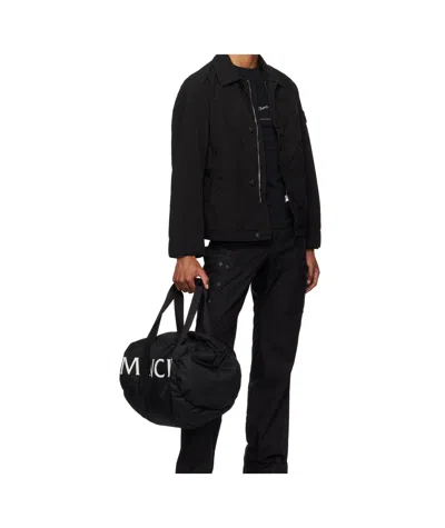 Moncler Black Duddle Gym Weekender Duffle Bag