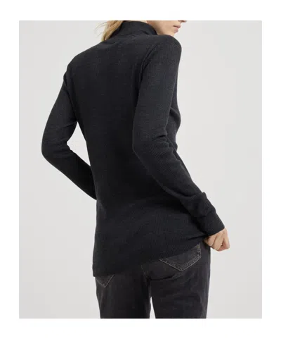 Brunello Cucinelli Ribbed-knit Wool-blend Top