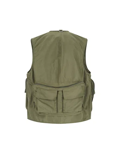 Hed Mayner Sleeveless Utility Jacket With Front Zip