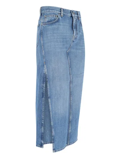 Givenchy Denim Midi Skirt