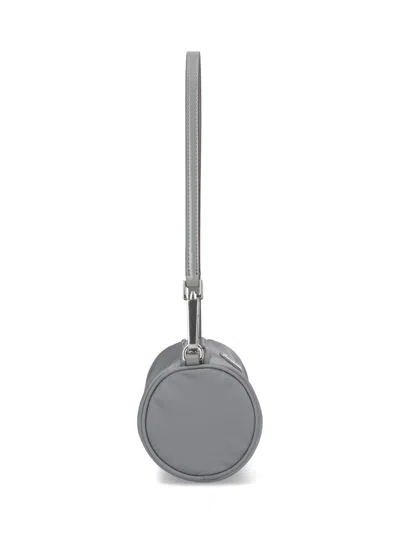 Tory Burch Cylindrical Grey Nylon Shoulder Bag
