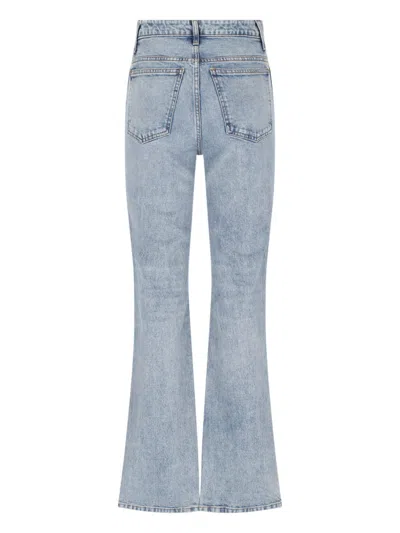 Khaite Danielle Bootcut Jeans In Blue