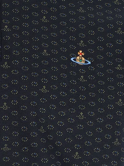 Vivienne Westwood Polo In Piquet Stampato   Uomo