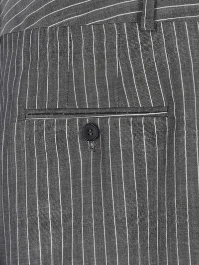 Hed Mayner Wide-leg Trousers In Virgin Wool And Mohair Blend In Gray