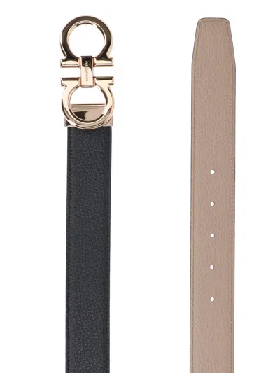 Ferragamo 'gancini' Reversible Belt