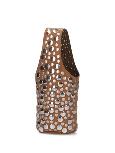 Khaite Livia Studded Suede Bucket Bag