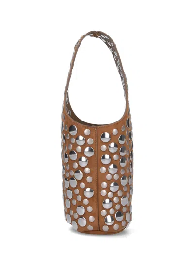 Khaite Livia Studded Suede Bucket Bag
