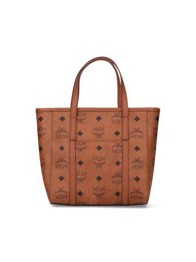 Mcm Mini Tote Bag "toni Top-zip" In Brown