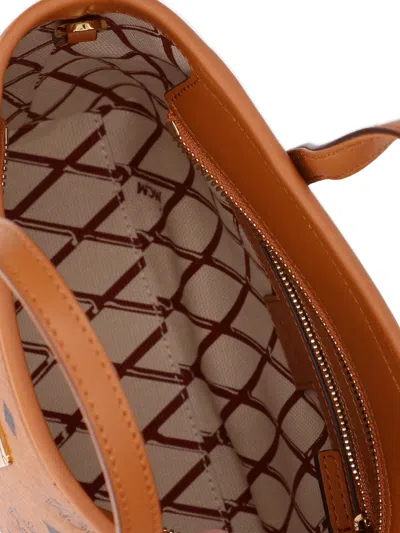 Mcm Mini Tote Bag "toni Top-zip" In Brown
