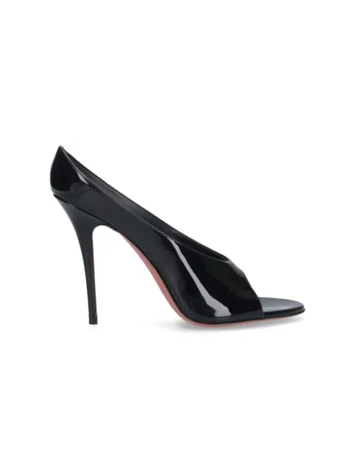 Amina Muaddi Anok Slipper 105 Patent Black 105 Mm Sm