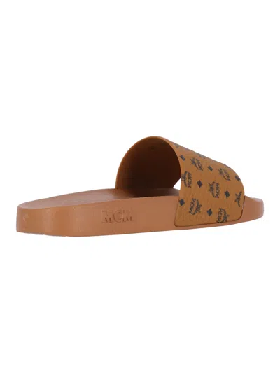 Mcm Monogram-print Pool Slides
