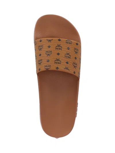 Mcm Monogram-print Pool Slides