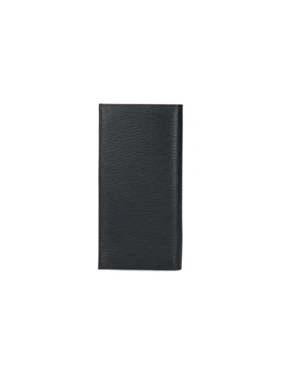 Ferragamo Half-fold Wallet In Black