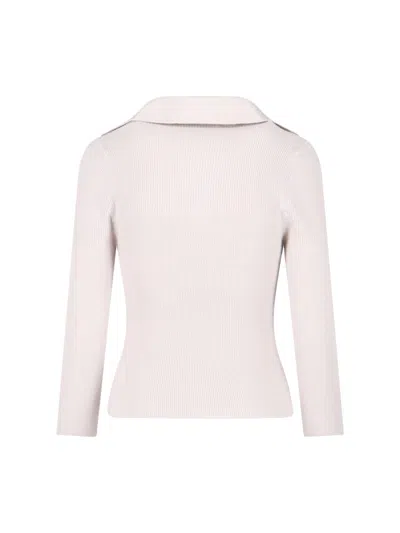 Vivienne Westwood Ribbed Texture Short Sleeves In Neutral