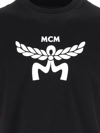Mcm Laurel Logo Print T-shirt In Organic Cotton