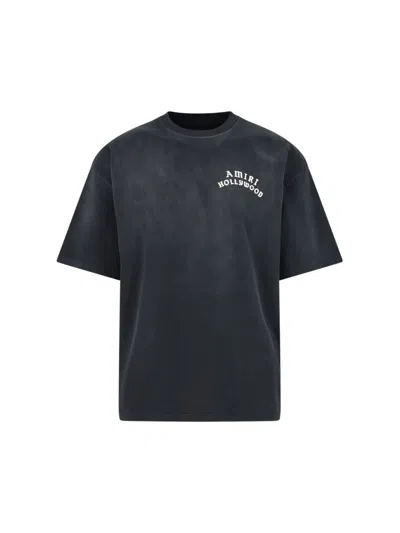 Amiri Hollywood Graphic Oversized T-shirt With Ribbed Crew Neck