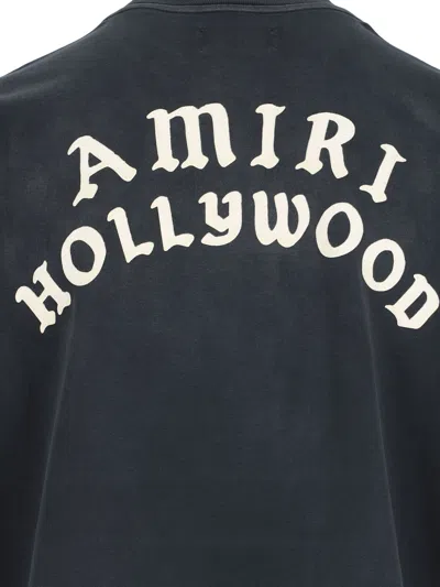 Amiri Hollywood Graphic Oversized T-shirt With Ribbed Crew Neck