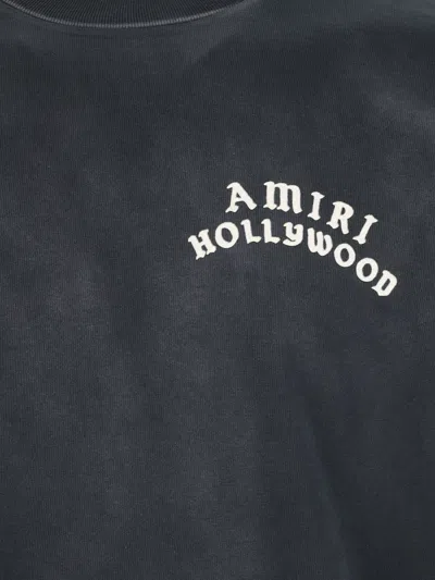 Amiri Hollywood Graphic Oversized T-shirt With Ribbed Crew Neck