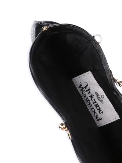 Vivienne Westwood Belle Heart Bag In Black