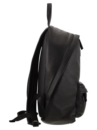 Kiton Deerskin Backpack In Black
