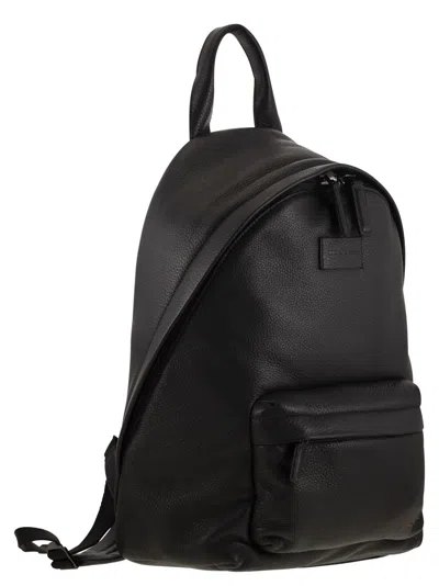 Kiton Deerskin Backpack In Black