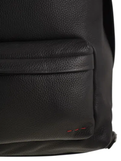 Kiton Deerskin Backpack In Black