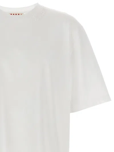 Marni Oversized Cotton T-shirt In White