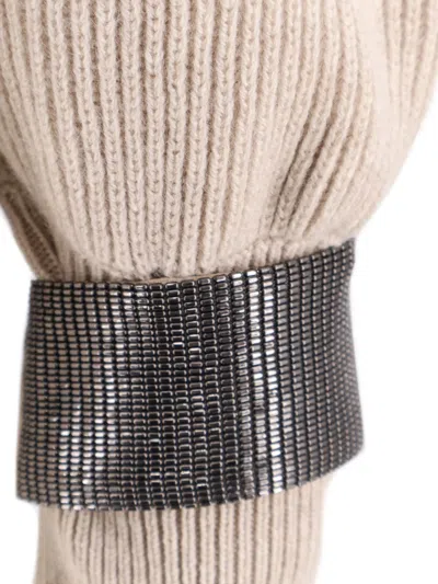 Brunello Cucinelli Cashmere Sweater With Removable Cuffs