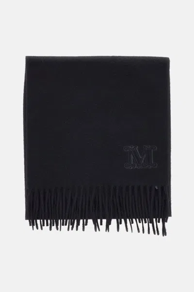 Max Mara Black Cashmere Wsdalia Scarf