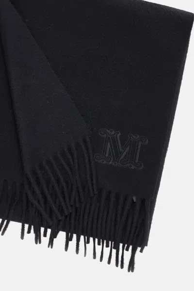 Max Mara Black Cashmere Wsdalia Scarf