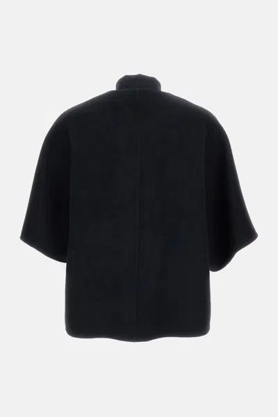 Max Mara Women Cashmere Cropped Sleeve Jacket In Black