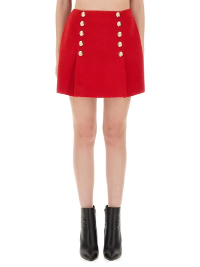 Balmain Wool Mini Skirt
