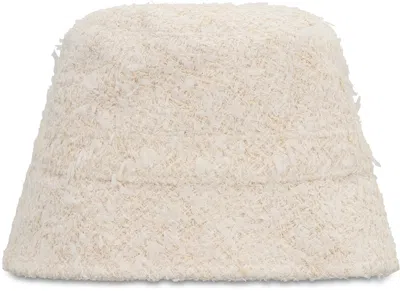 Moncler Textured Fabric Bucket Hat In Neutral